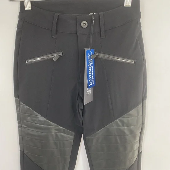 NWT Alp N Rock Sloan Leather Moto Leggings Pants $258 Black - Picture 14 of 16